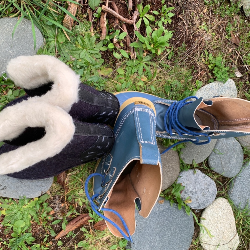 Blue Sorel Manitou insulated snow boots - Picture 8 of 12